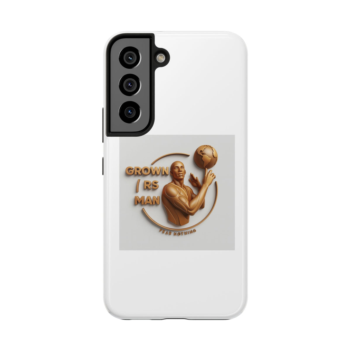 Tough Phone Case — 'Grown As Man' Bronze Basketball Design