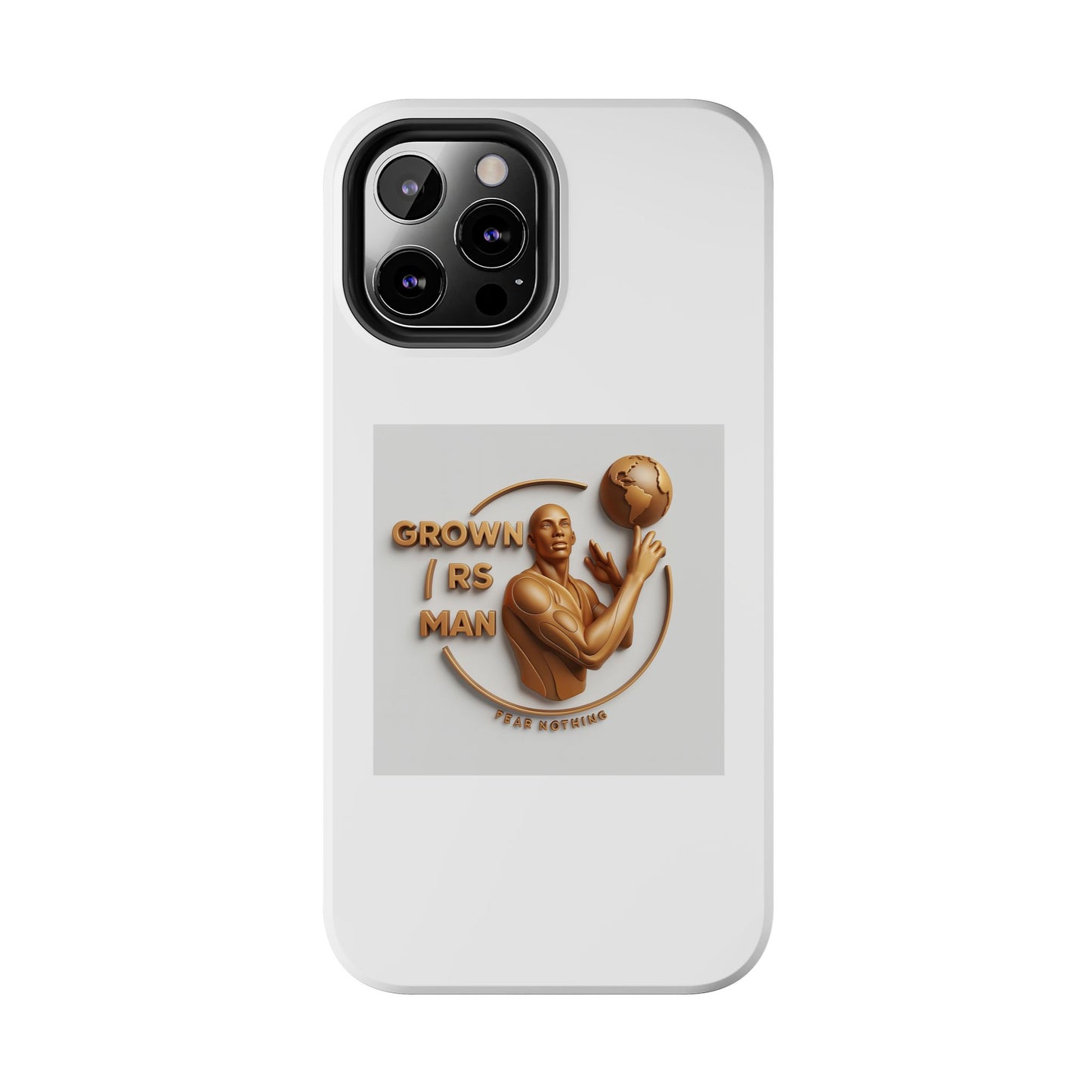 Tough Phone Case — 'Grown As Man' Bronze Basketball Design