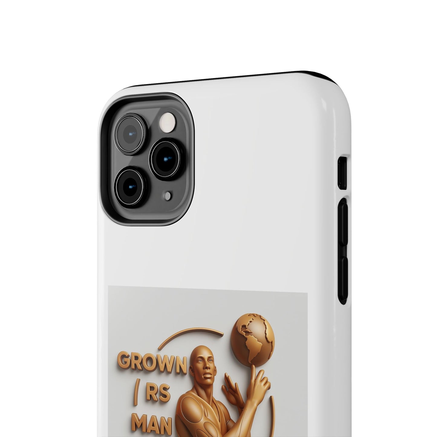 Tough Phone Case — 'Grown As Man' Bronze Basketball Design