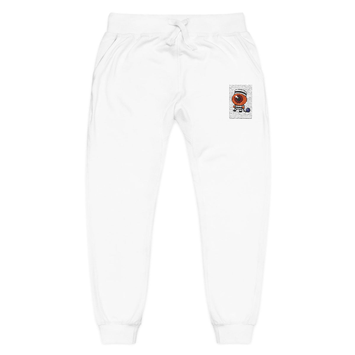 Cozy Embroidered Unisex Fleece Sweatpants, Casual Lounge Wear, Perfect for Relaxation, Gift for Him/Her, Ideal for Cozy Nights, Cute Fashion