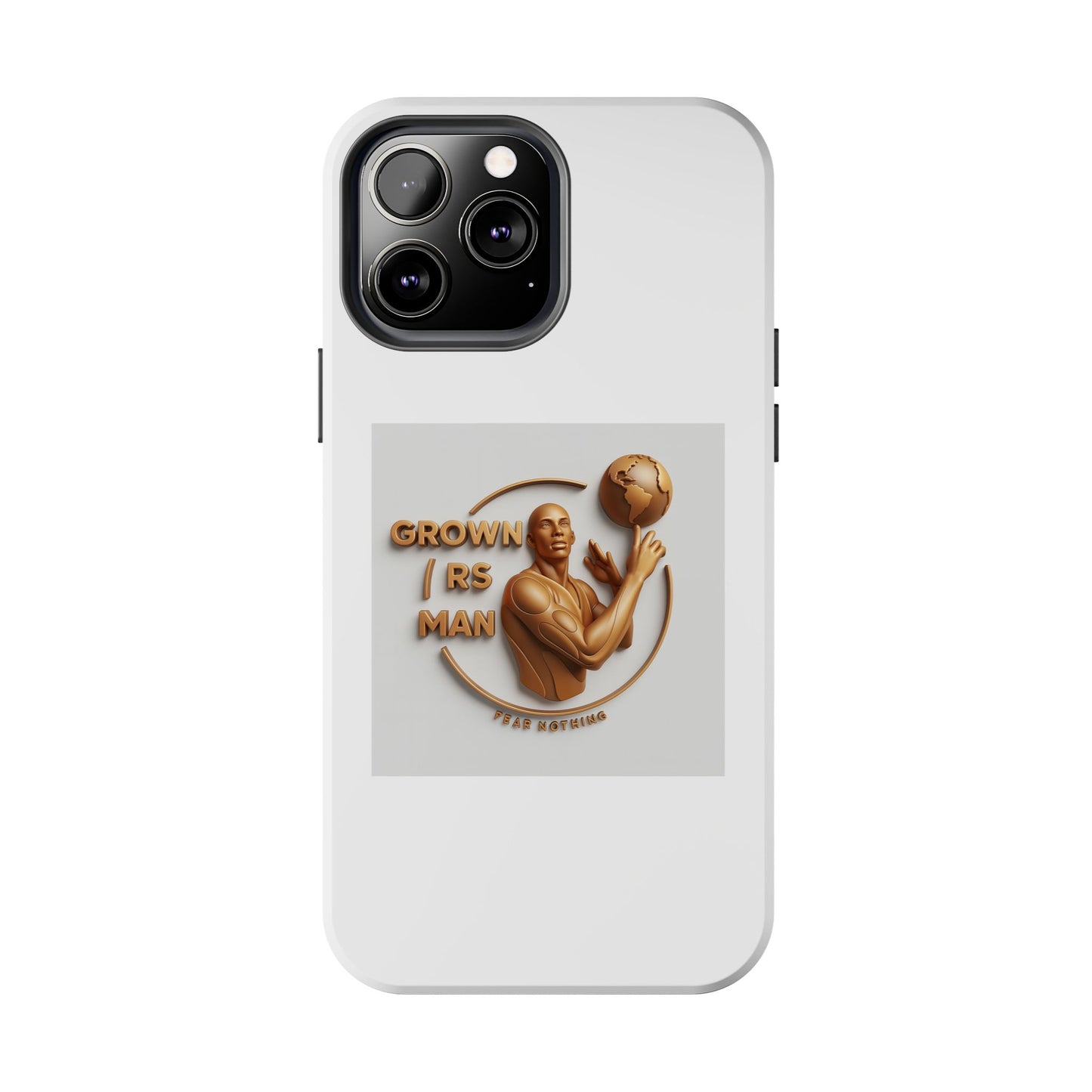 Tough Phone Case — 'Grown As Man' Bronze Basketball Design