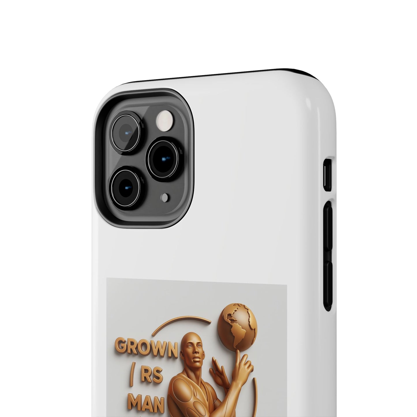 Tough Phone Case — 'Grown As Man' Bronze Basketball Design