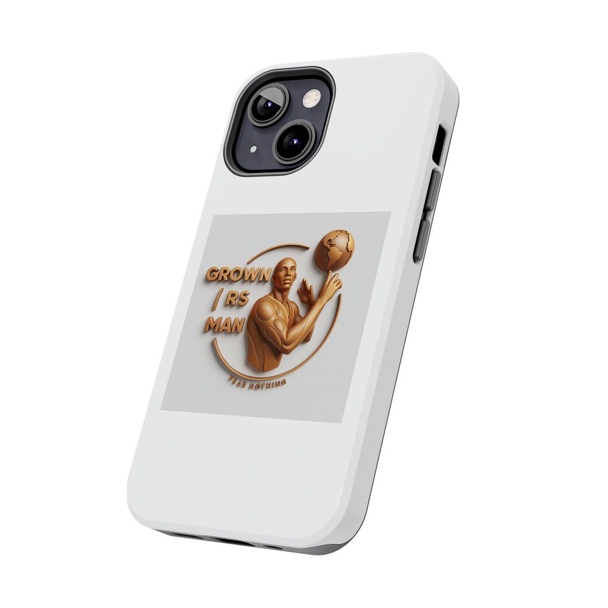 Tough Phone Case — 'Grown As Man' Bronze Basketball Design