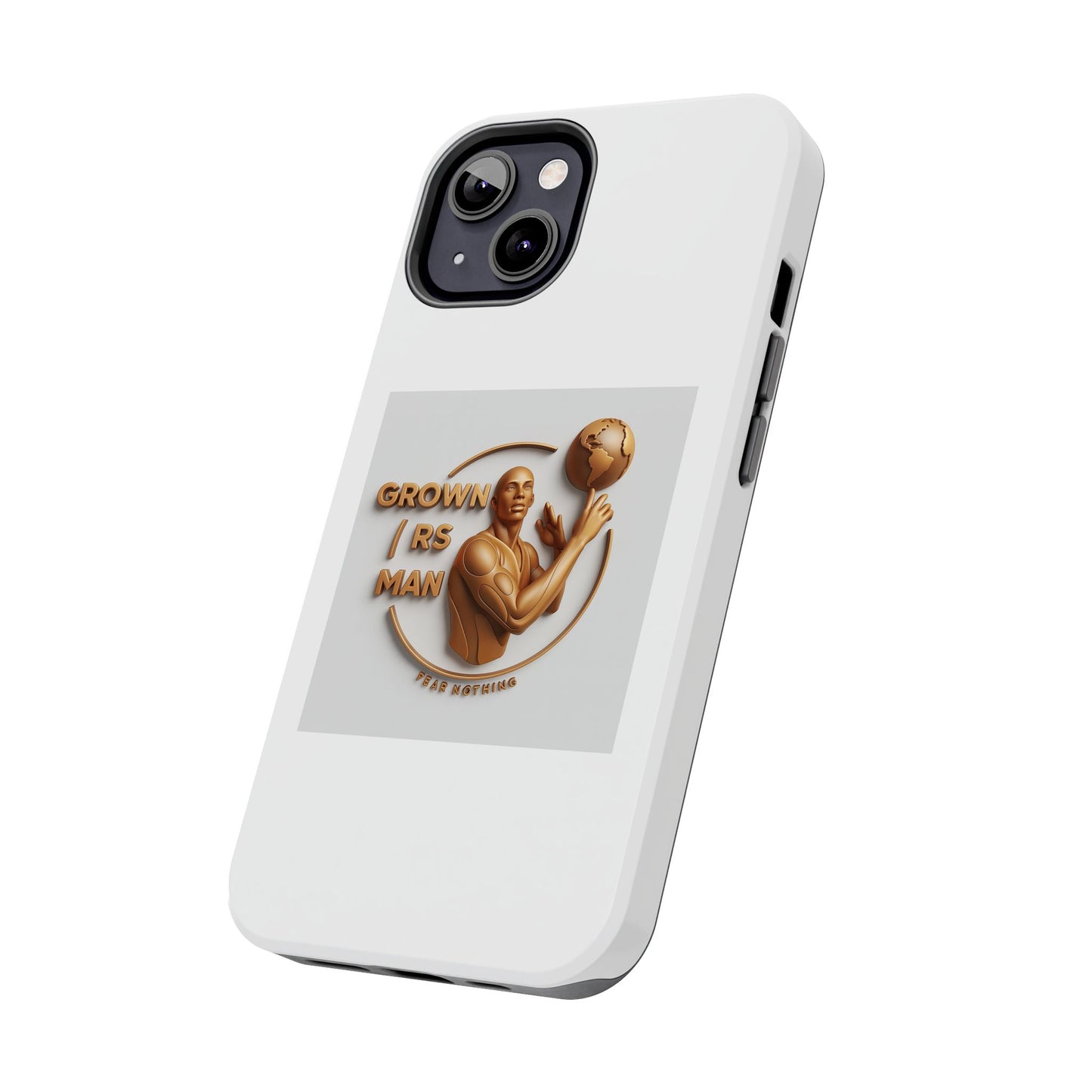 Tough Phone Case — 'Grown As Man' Bronze Basketball Design