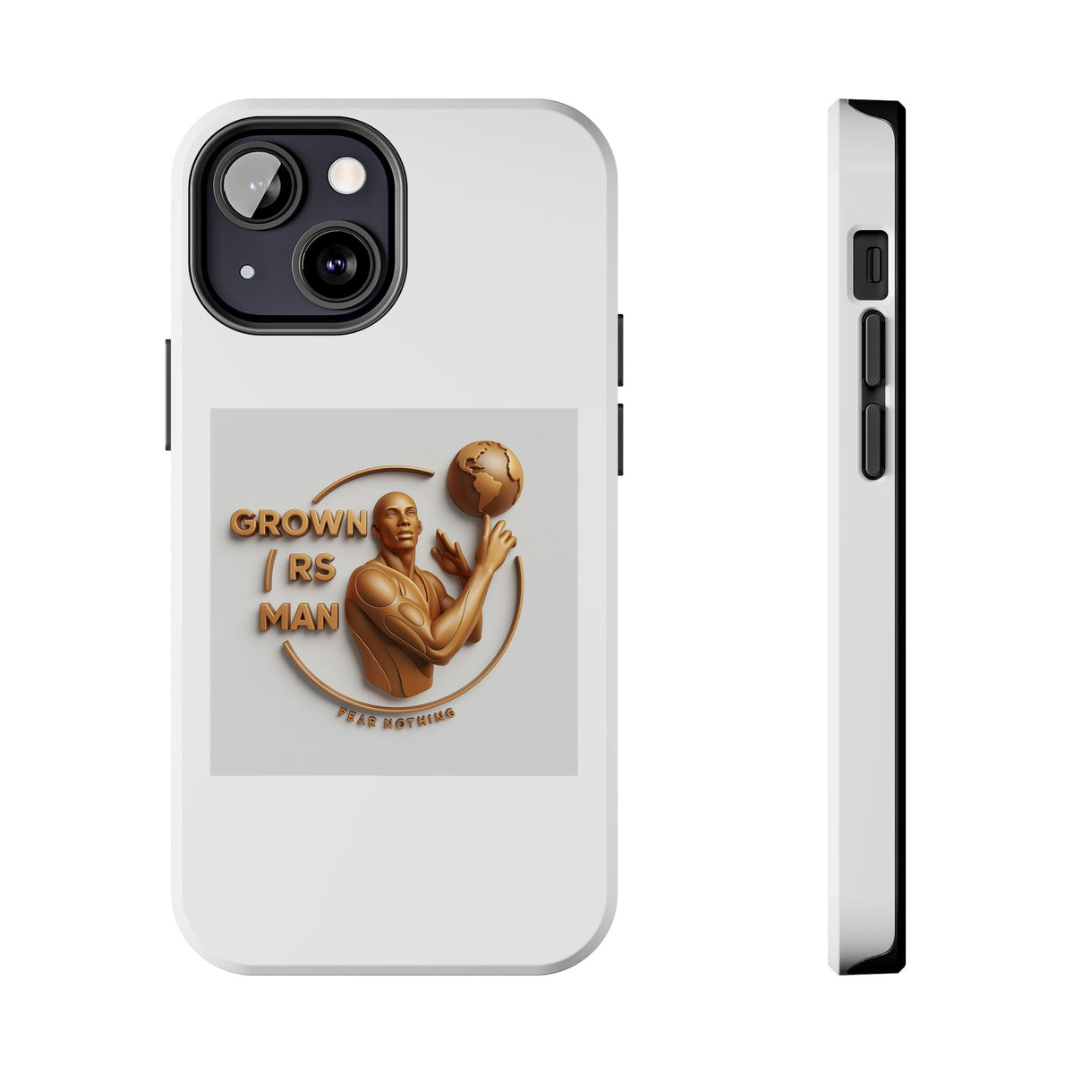 Tough Phone Case — 'Grown As Man' Bronze Basketball Design