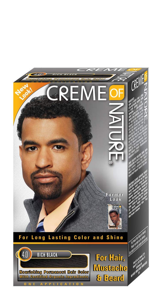 , Men'S Hair Color, Rich Black, for Hair Mustache & Beard, 1 Application