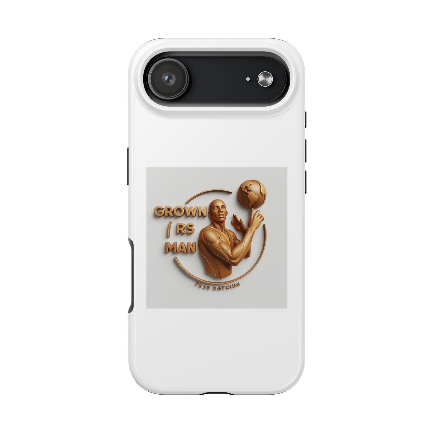 Tough Phone Case — 'Grown As Man' Bronze Basketball Design