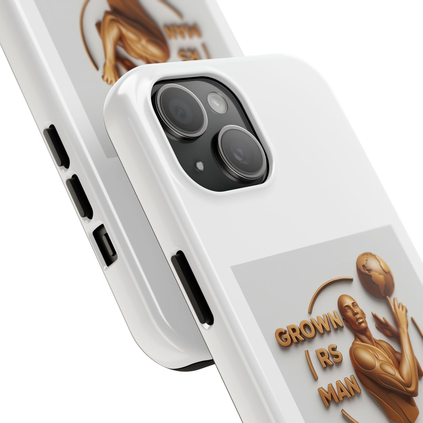 Tough Phone Case — 'Grown As Man' Bronze Basketball Design