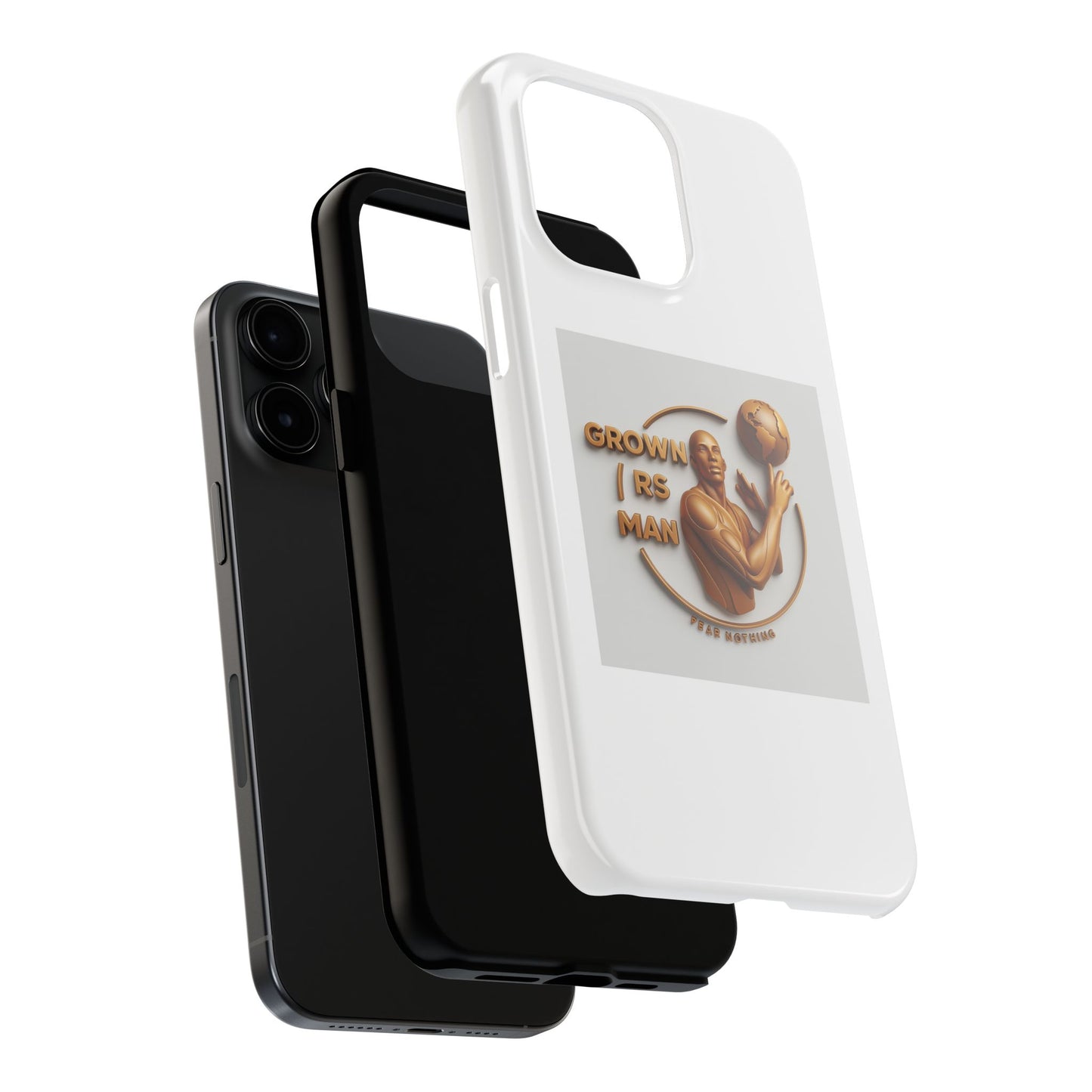 Tough Phone Case — 'Grown As Man' Bronze Basketball Design
