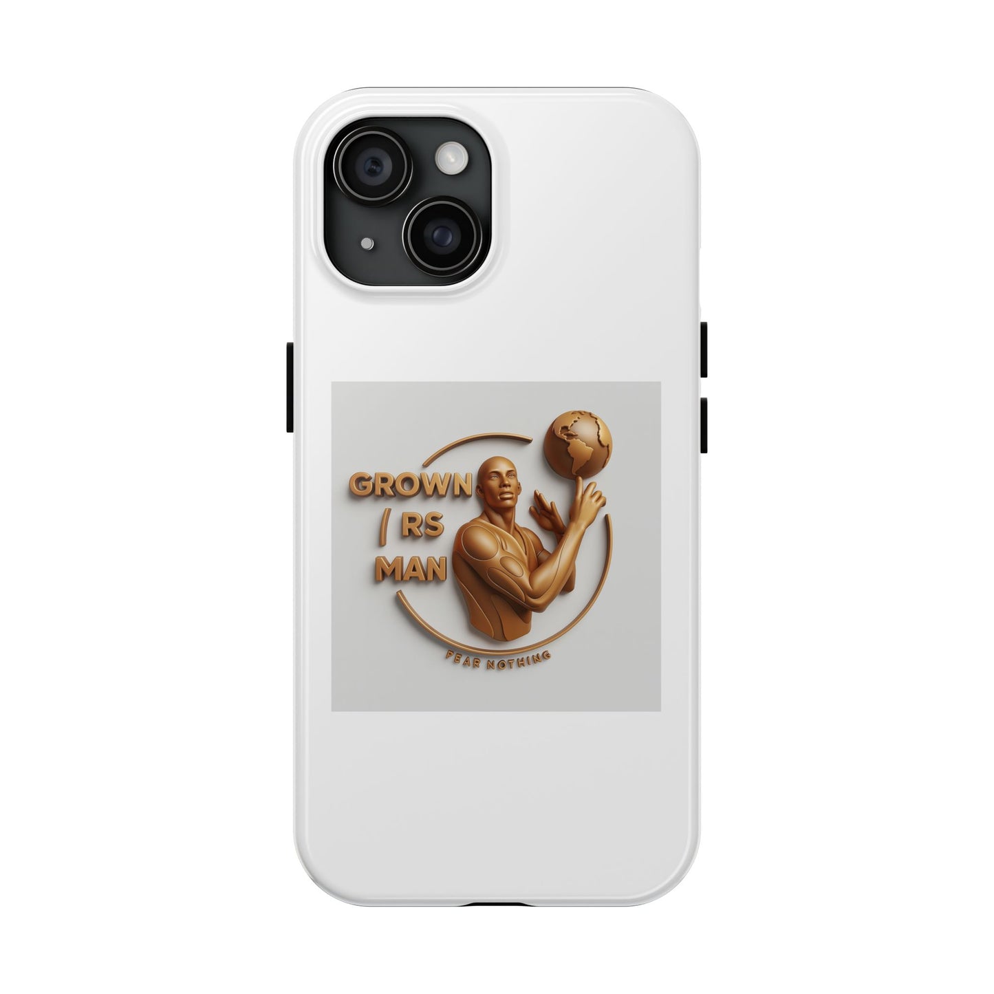 Tough Phone Case — 'Grown As Man' Bronze Basketball Design