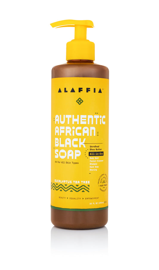 African Black Soap, Eucalyptus Tea Tree, Liquid, 16 Fl Oz
