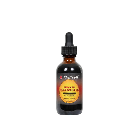 Well'S Jamaican Black Castor Oil (Extra Dark) - 2 Fl. Oz. | 100% Natural | Moisturizes, Nourishes & Restores | for Hair & Skin